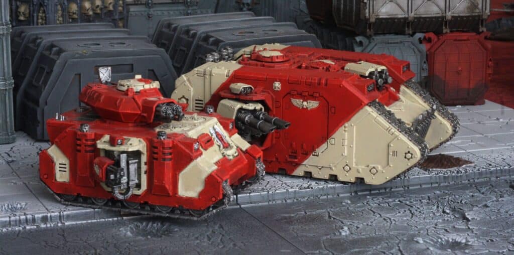 Storm Guard Space Marines Baal Predator and Land Raider